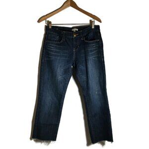 CABI Brando #513 Dark Wash Raw Cropped Size 4